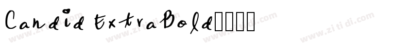 Candid ExtraBold字体转换